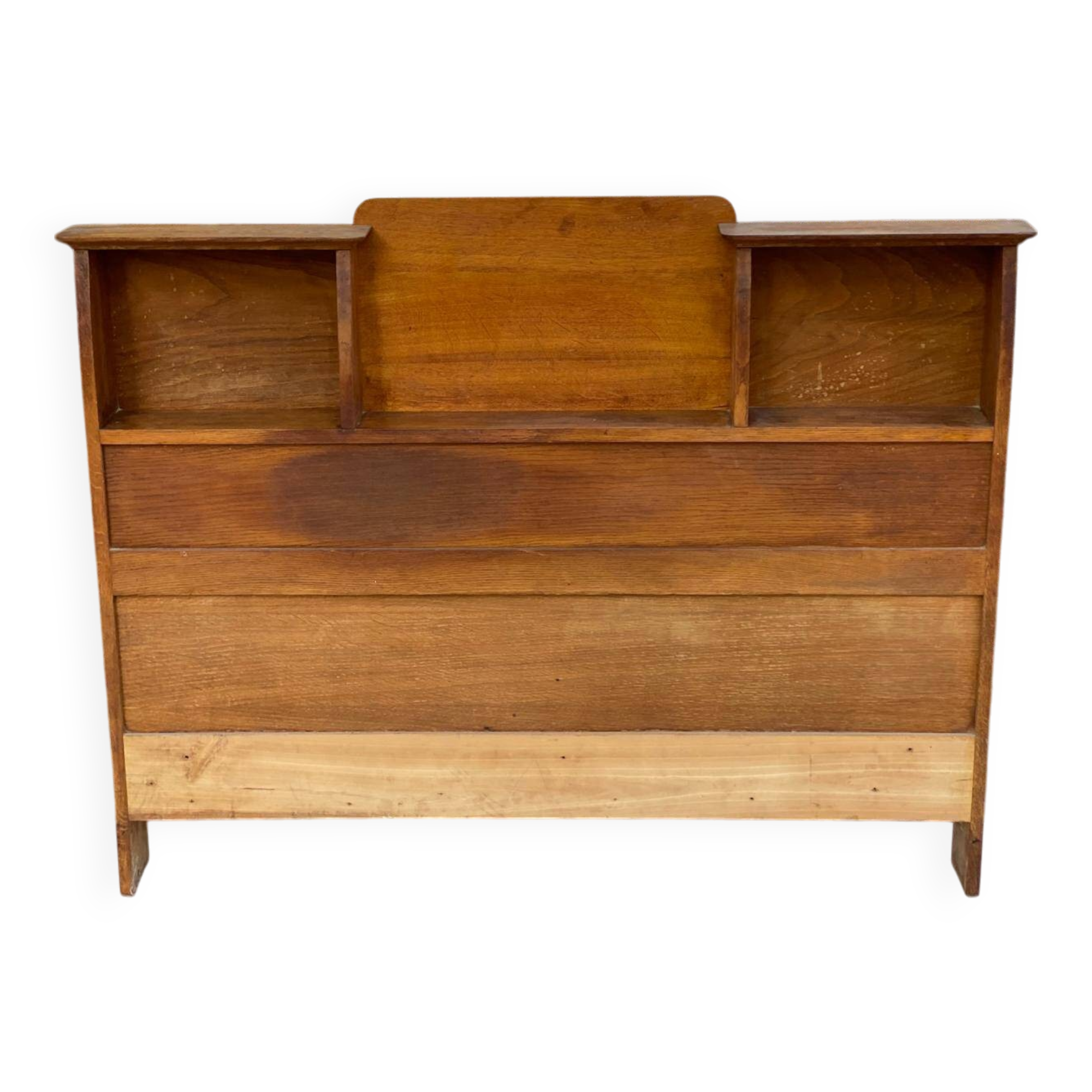 Wooden headboard with storage niches 135cm