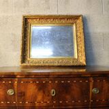 Antique,19th-century, gilt-framed wood wall mirror, Napoleon Ill