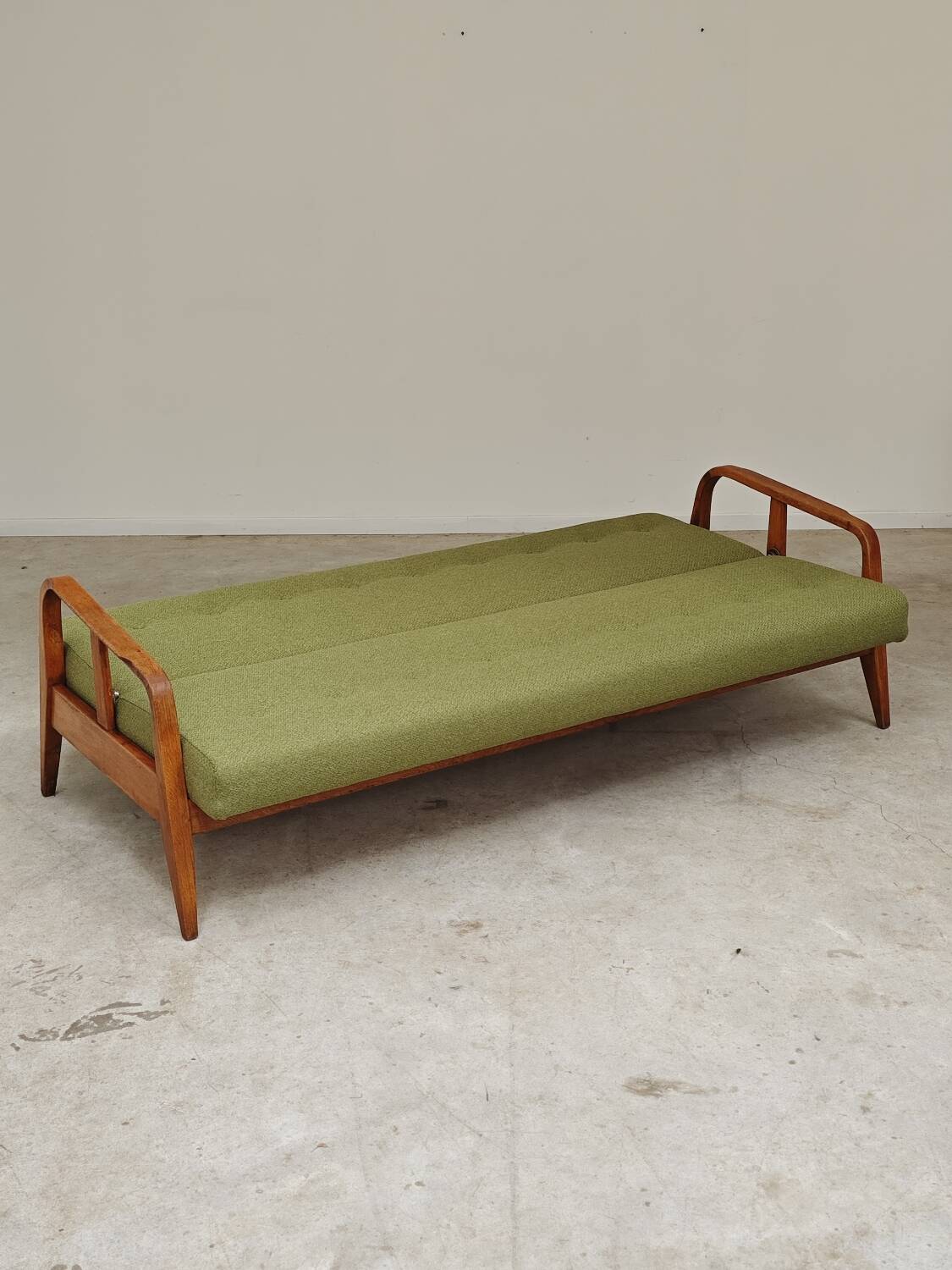 Green Banquette Daybed from Czechoslovakia 1960