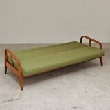Green Banquette Daybed from Czechoslovakia 1960