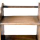 Burmese teak wall shelf