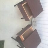 Pair of metal bedside table / formica