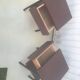 Pair of metal bedside table / formica