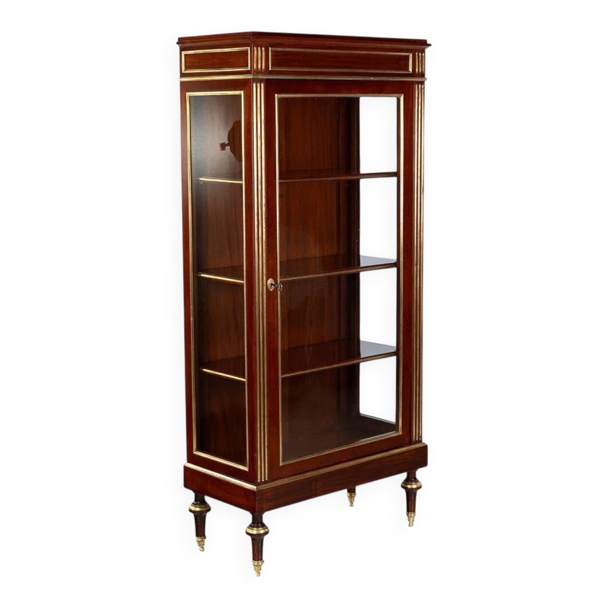 1800s Classicism Narrow Display Cabinet