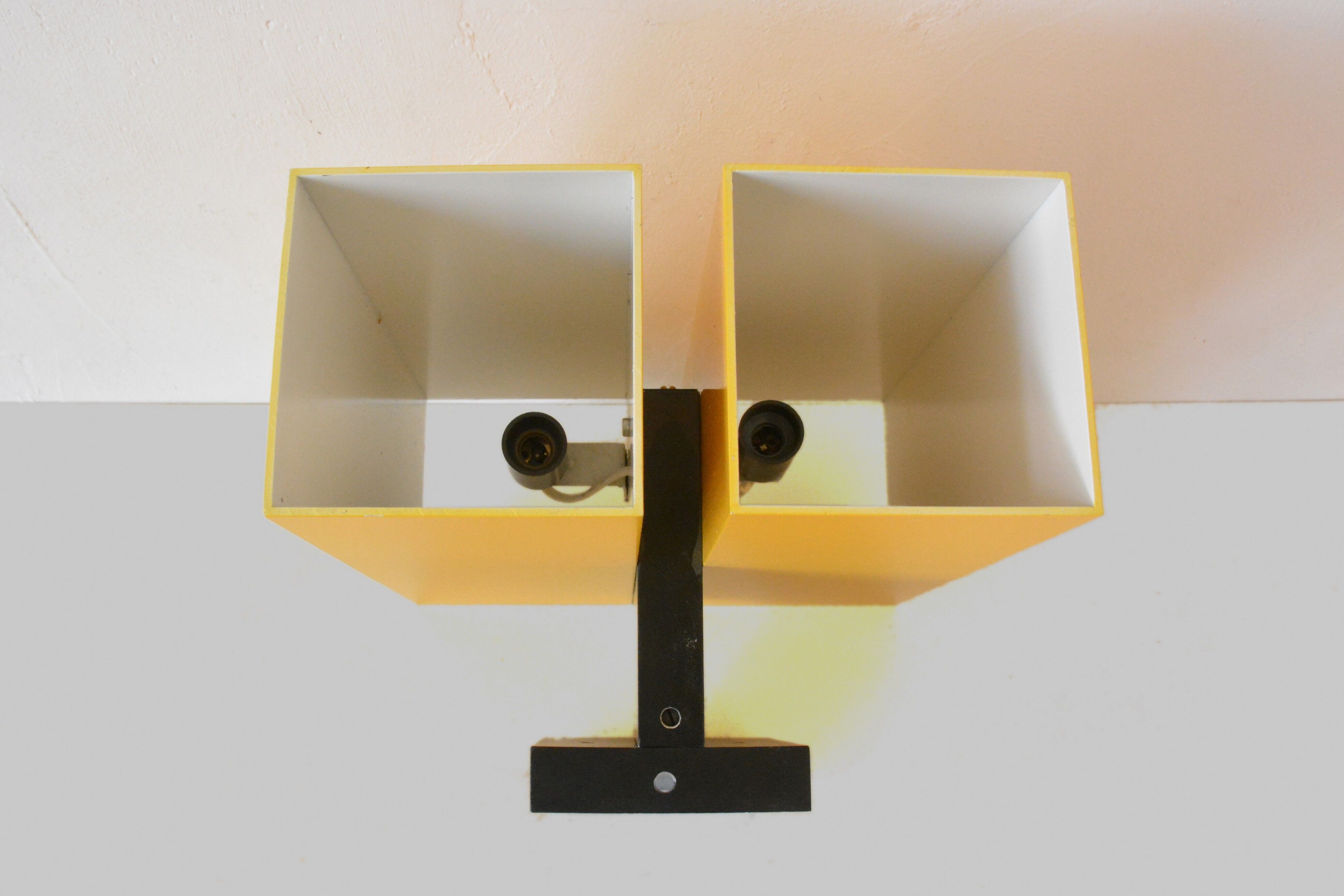 Pair of 60s minimalistic wall lights.