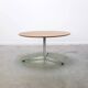 Circular coffee table in oak by Arne Jacobsen for Fritz Hansen, 1960s