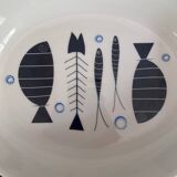 Stylized fish dish