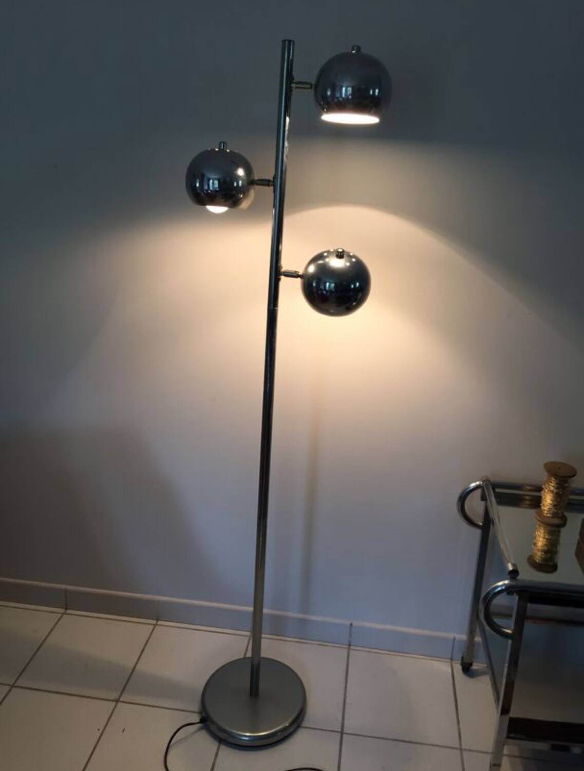 Floor lamp chrome Bullit