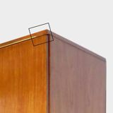 Vintage mid century modern Scandinavian 5-door wardrobe in teak, 1960s