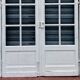 Suite of four passage doors with small tiles 20th century