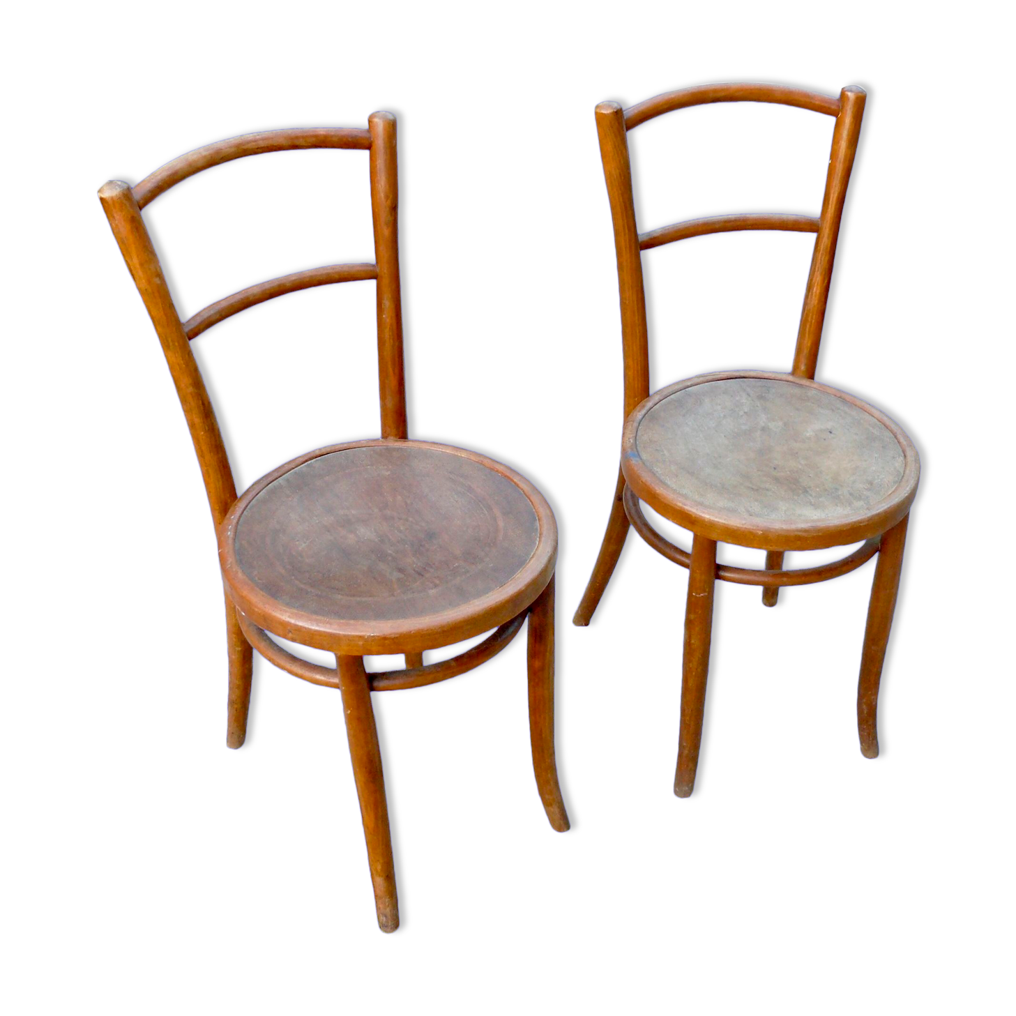 Paire de chaises bistrot 1900