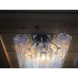 Opalino “tronchi” murano glass wall sconce