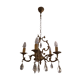 Chandelier 5 branches in bronze and crystal