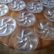 Set of 12 vintage 70s Arcoroc oyster plates