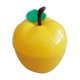 Vintage yellow apple-shaped plastic ice cube tray