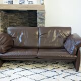 De Sede sofa DS-1023 year 70 in brown leather