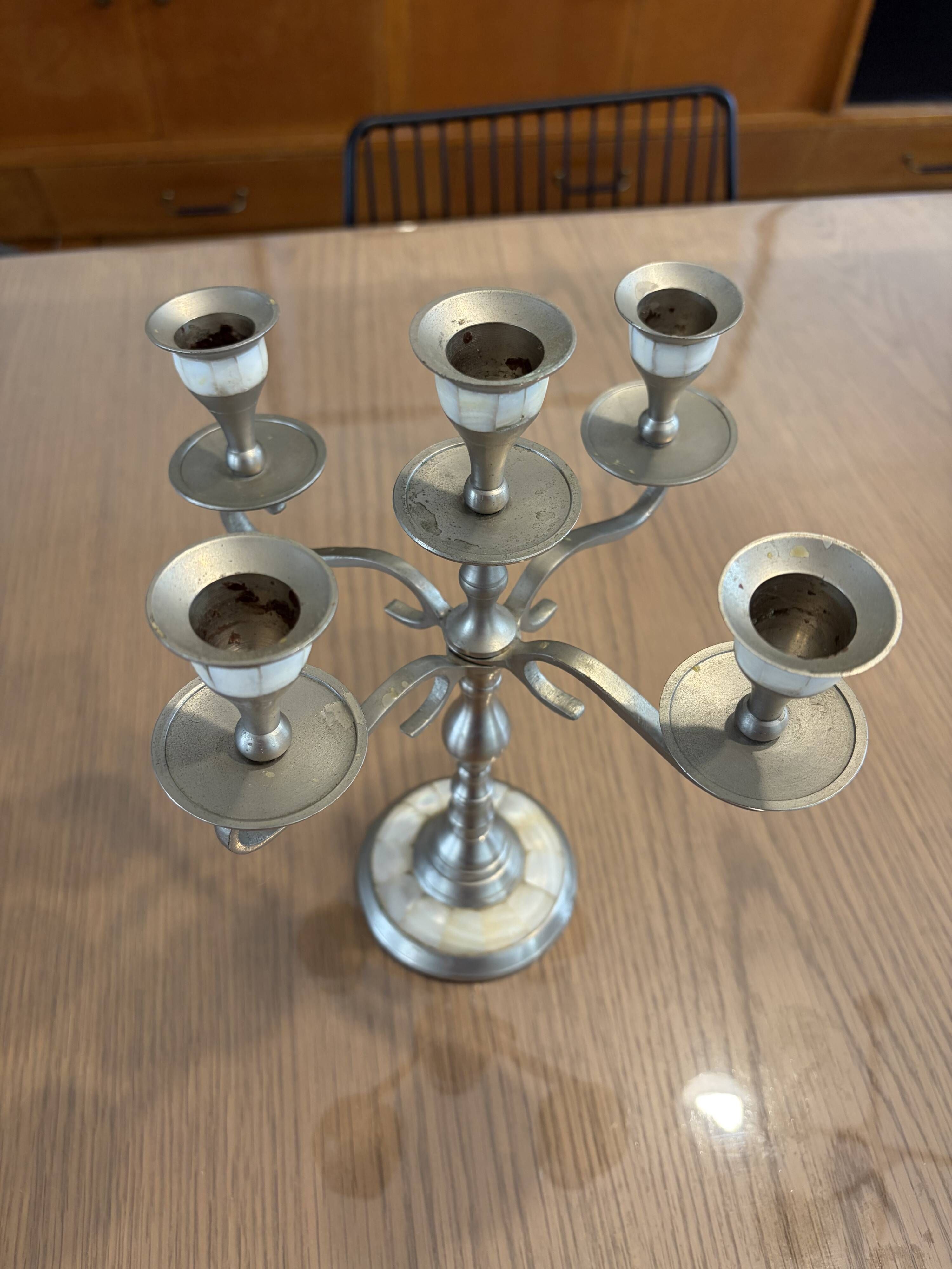 Candle holders and sweet jar