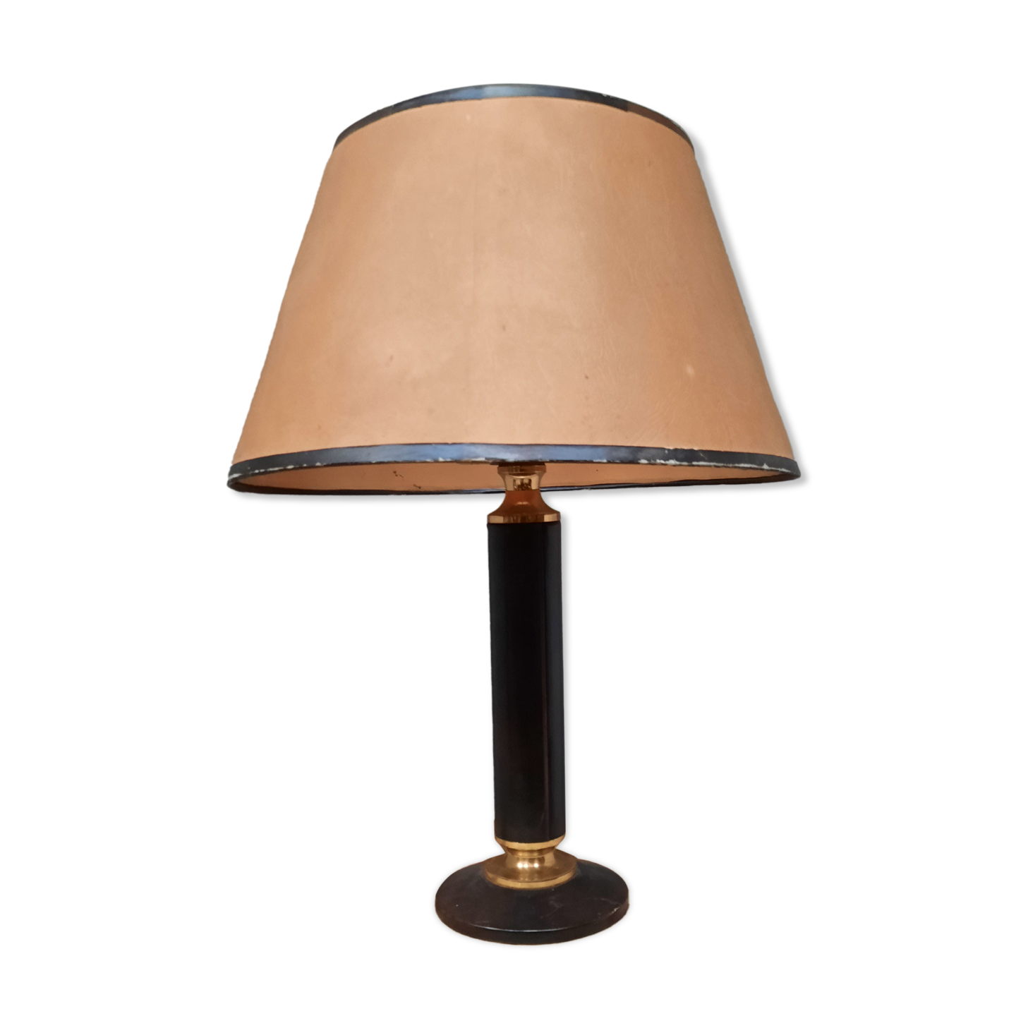 Lampe de burreau gainée cuir