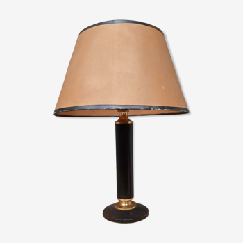 Lampe de burreau gainée cuir