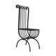 Chaise acier oxydé modèle unique style fin 19ème siècle