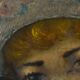 Oil portrait of a woman with a floral bonnet, Belgium, 1920s.
