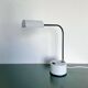 Vintage Italian Memphis Era Desk Lamp in White Perforated Metal, Orientable Arm