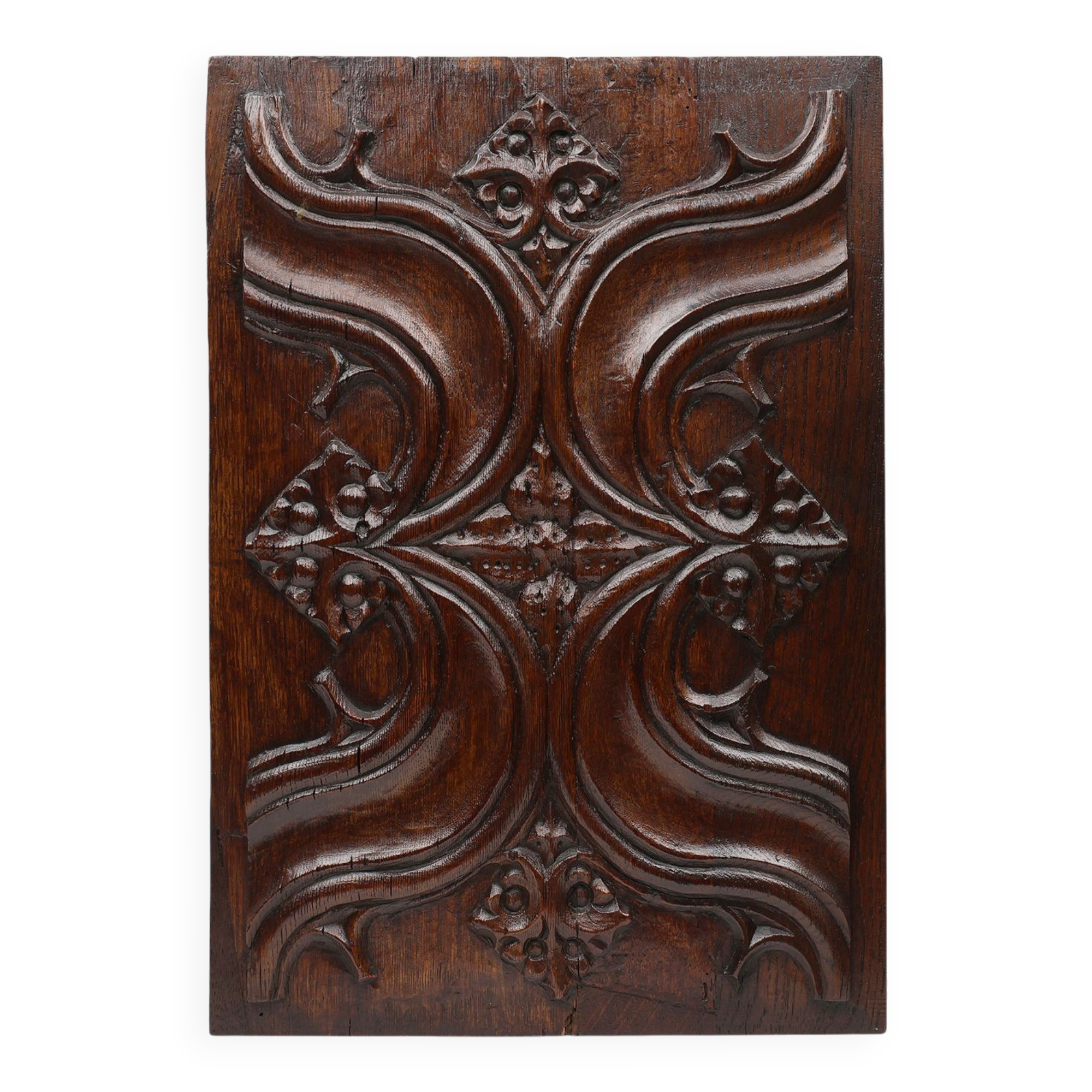 Gothic Oak Sculpted Panel, Belgium, 16th century