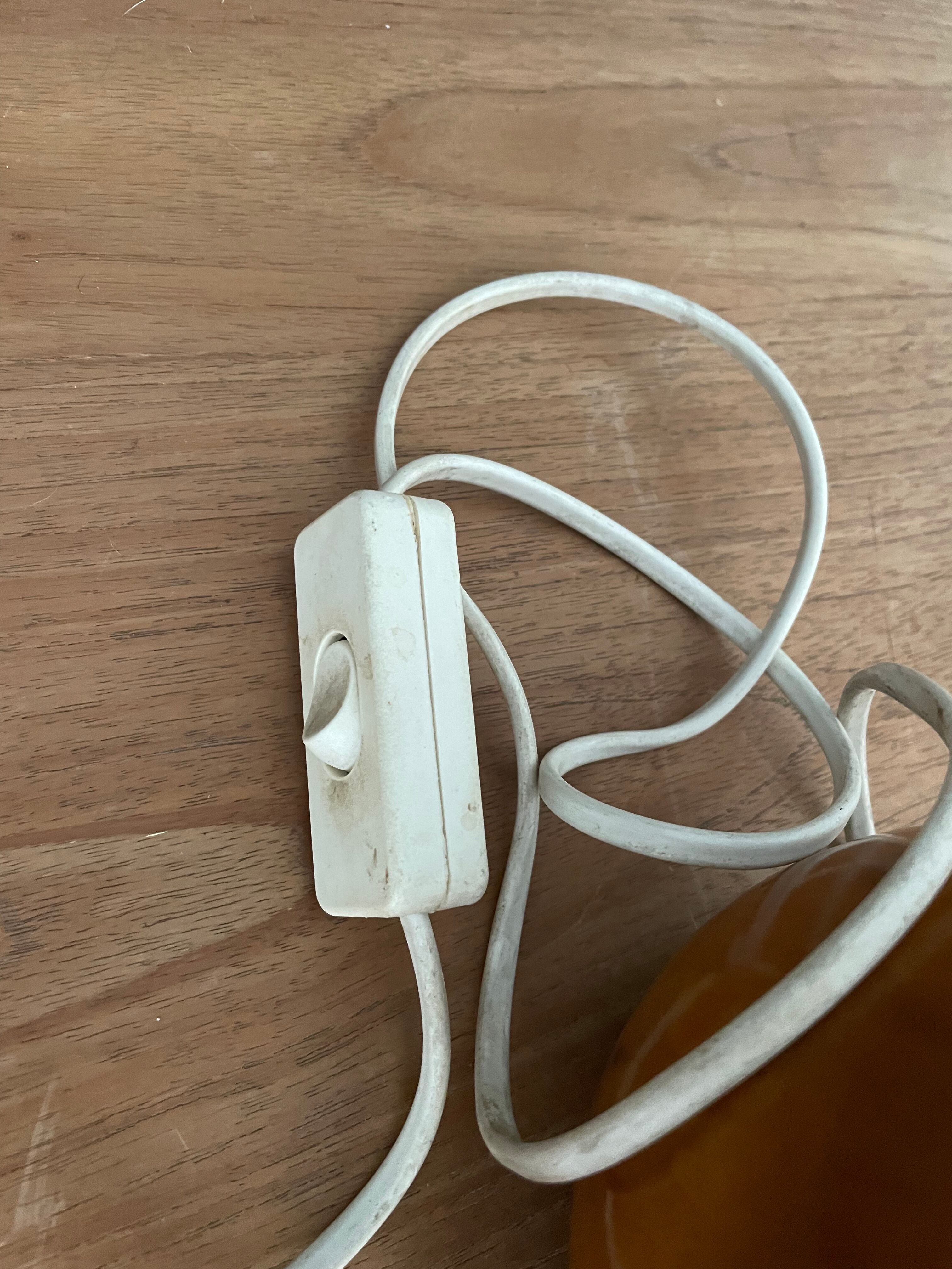 Turned wooden table lamp