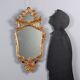Antique baroque mirror in carved and gilded wood, Italy, 18th century