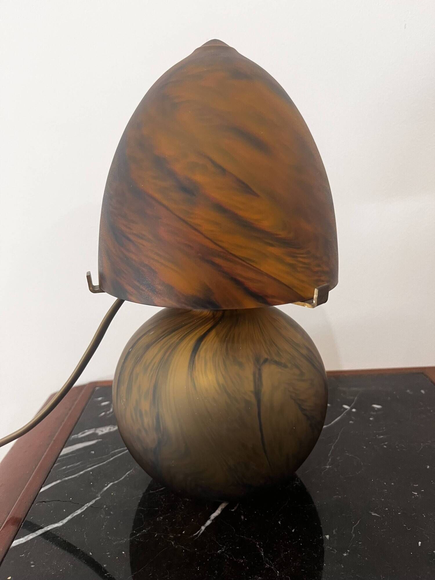 Mushroom lamp glass paste