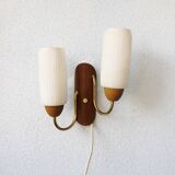 Teak wall lamp for the 70s