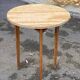 Scandinavian round wooden kitchen table 72cm