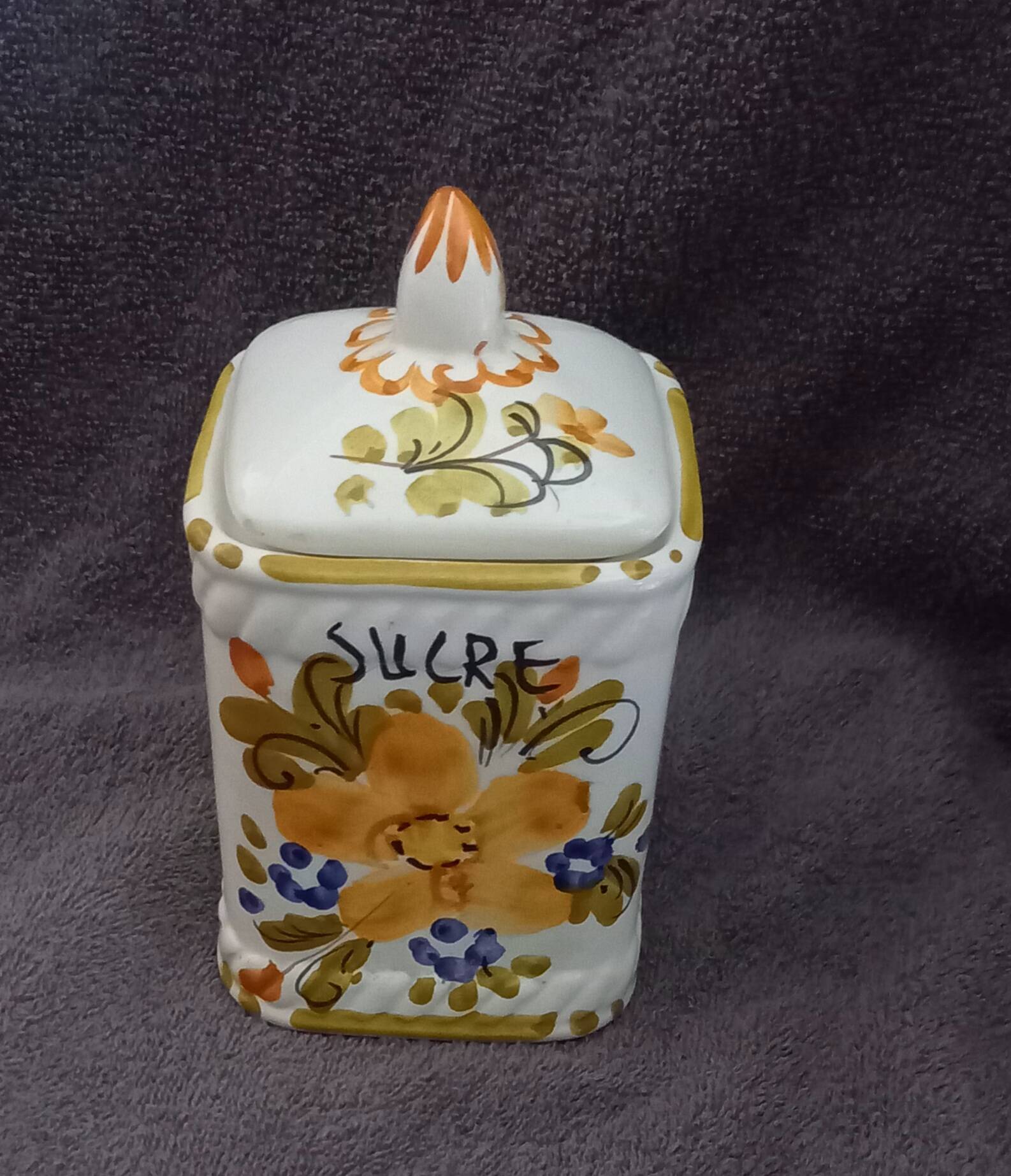 vintage ceramic sugar bowl
