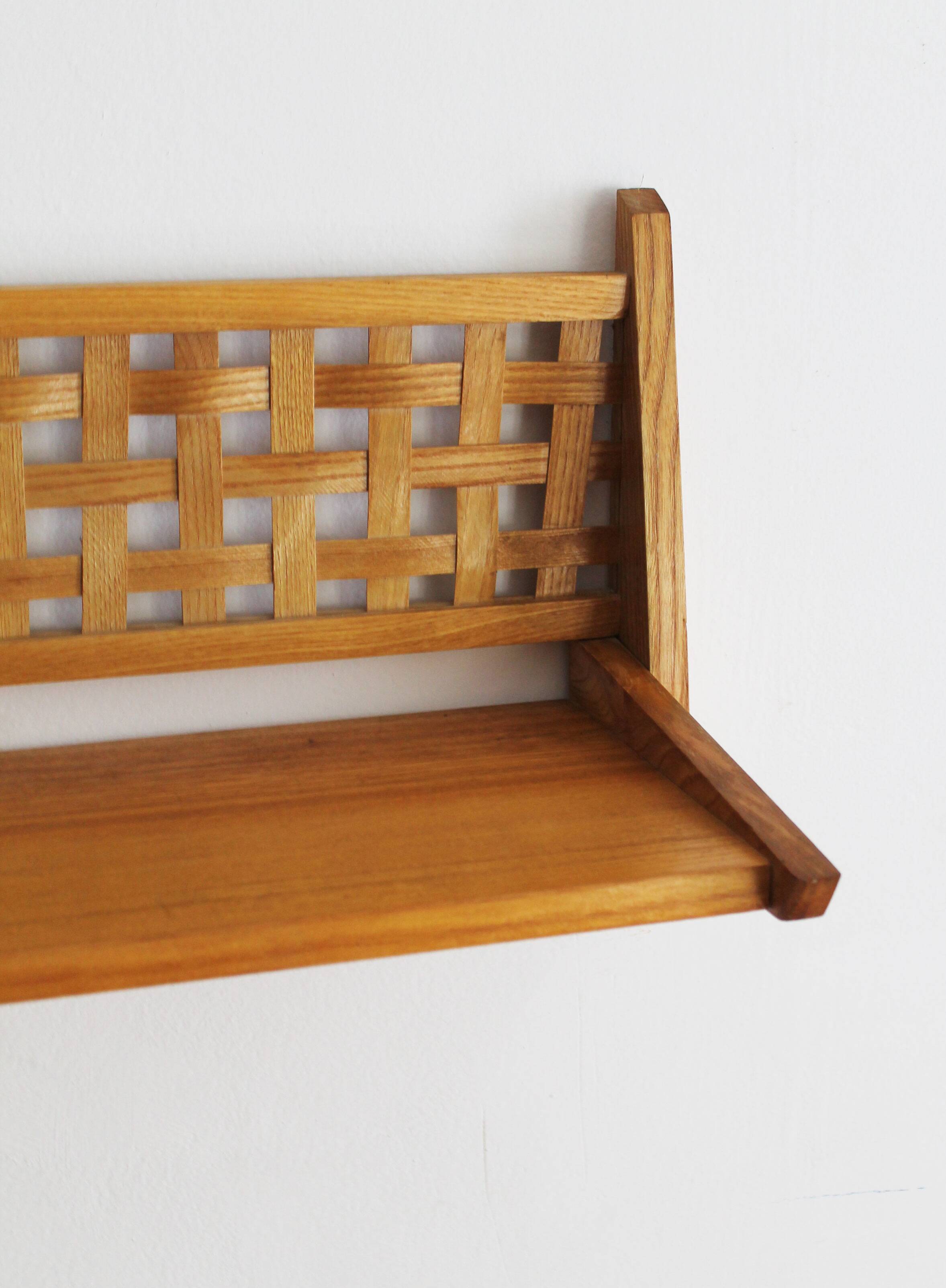 Pair of 1960's Wall Bookshelf
