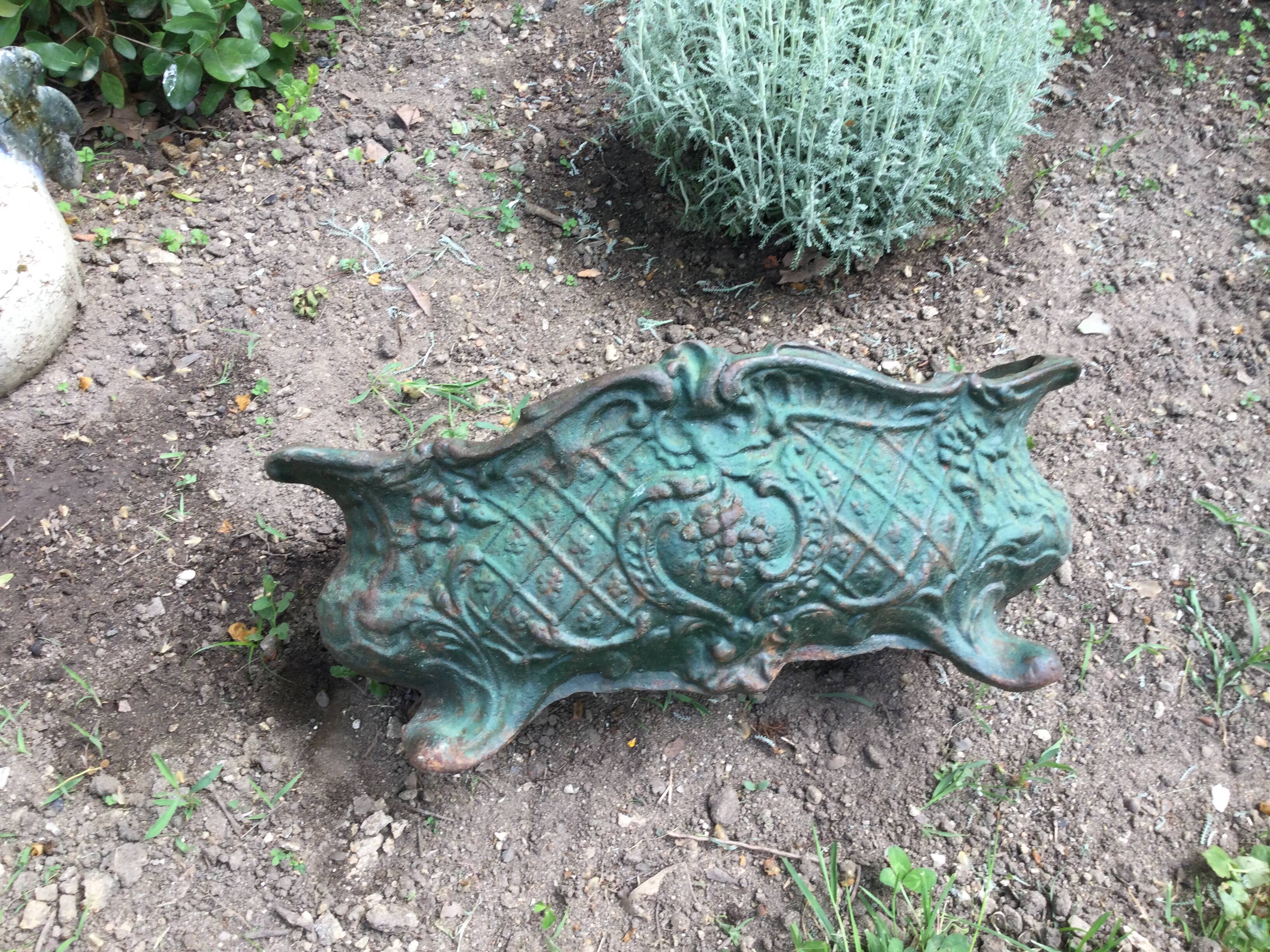 Antique cast iron planter