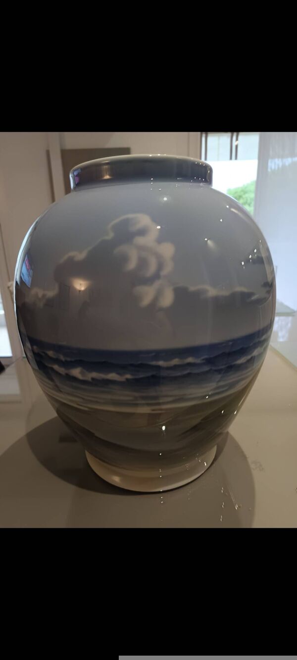 ​Grand Vase Royal Copenhagen - Décor Gæs (Oies) - Design Scandinave Vintage