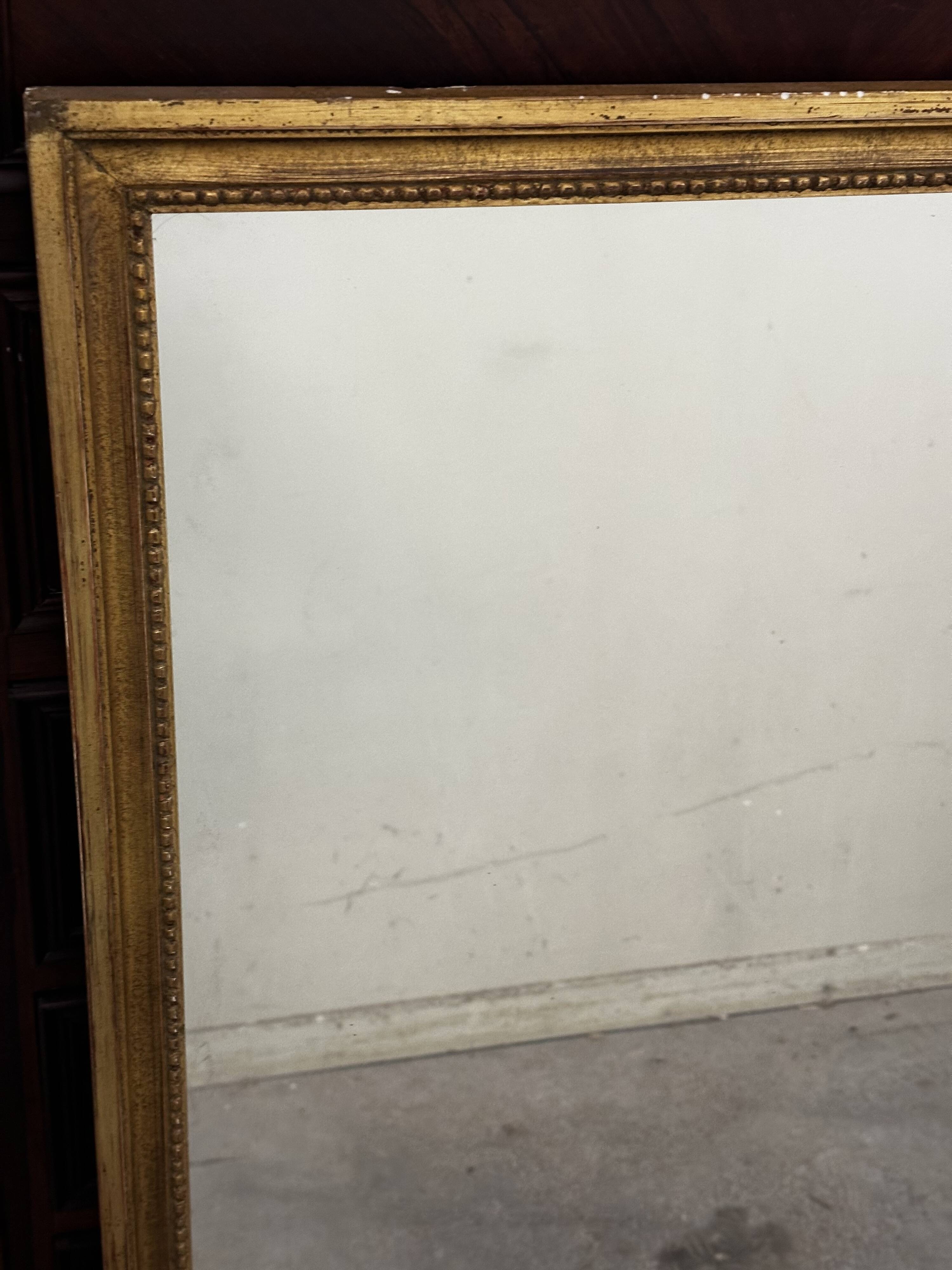 Grand miroir - contour Bois Doré