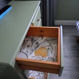 Commode scandinave vert forêt