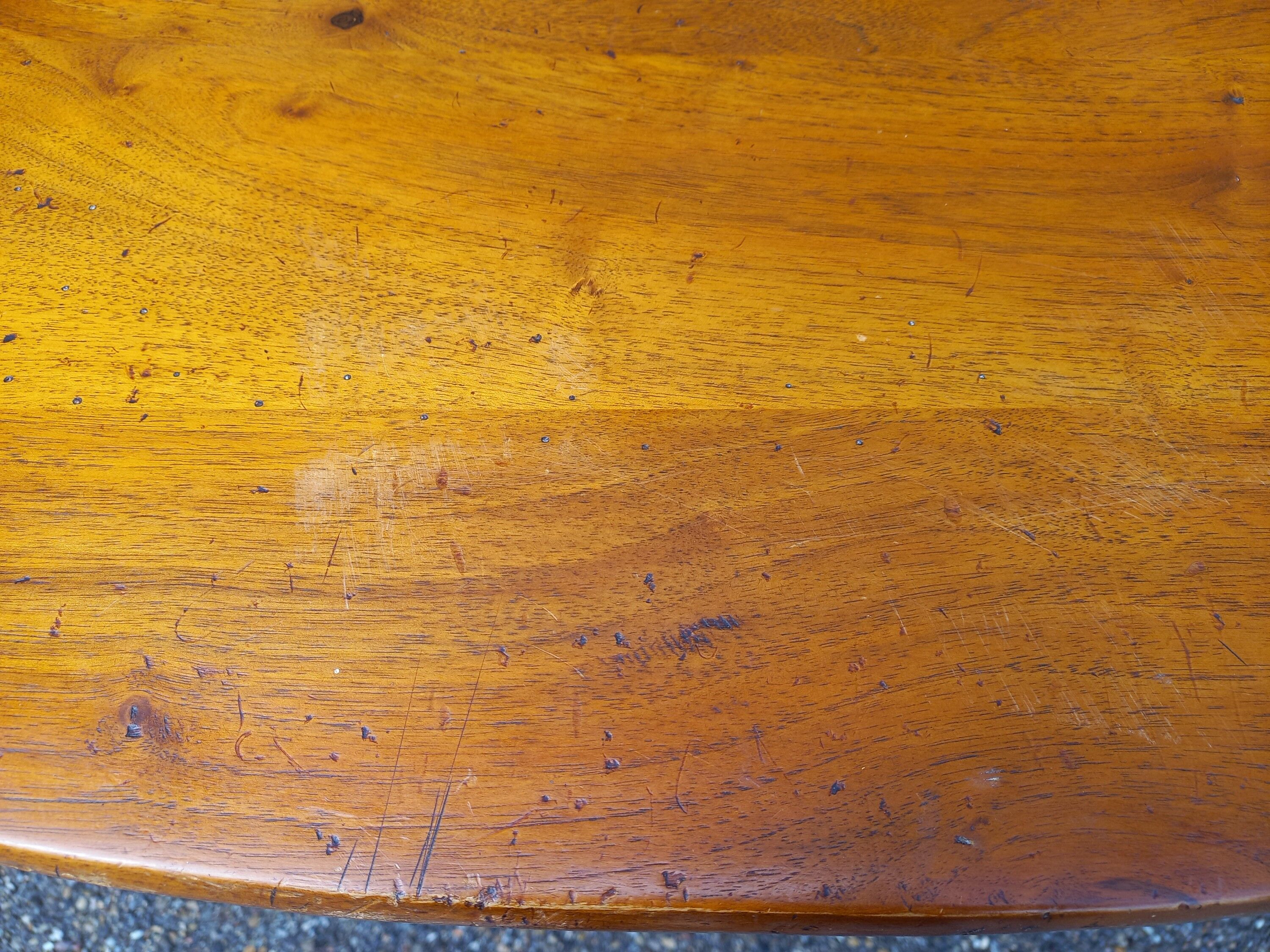 Oval farmhouse table 130 cm