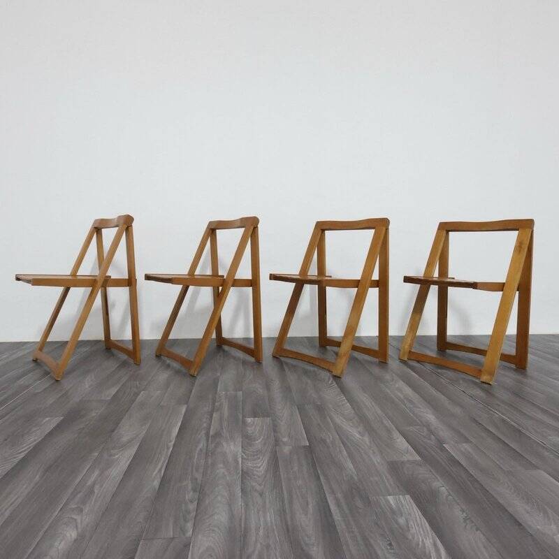 Trieste Chairs by Aldo Jacober for Alberto Bazzani, 1960s, Set of 4