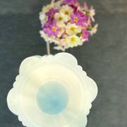 Art Deco lamp from the 1930s in turquoise opaline.