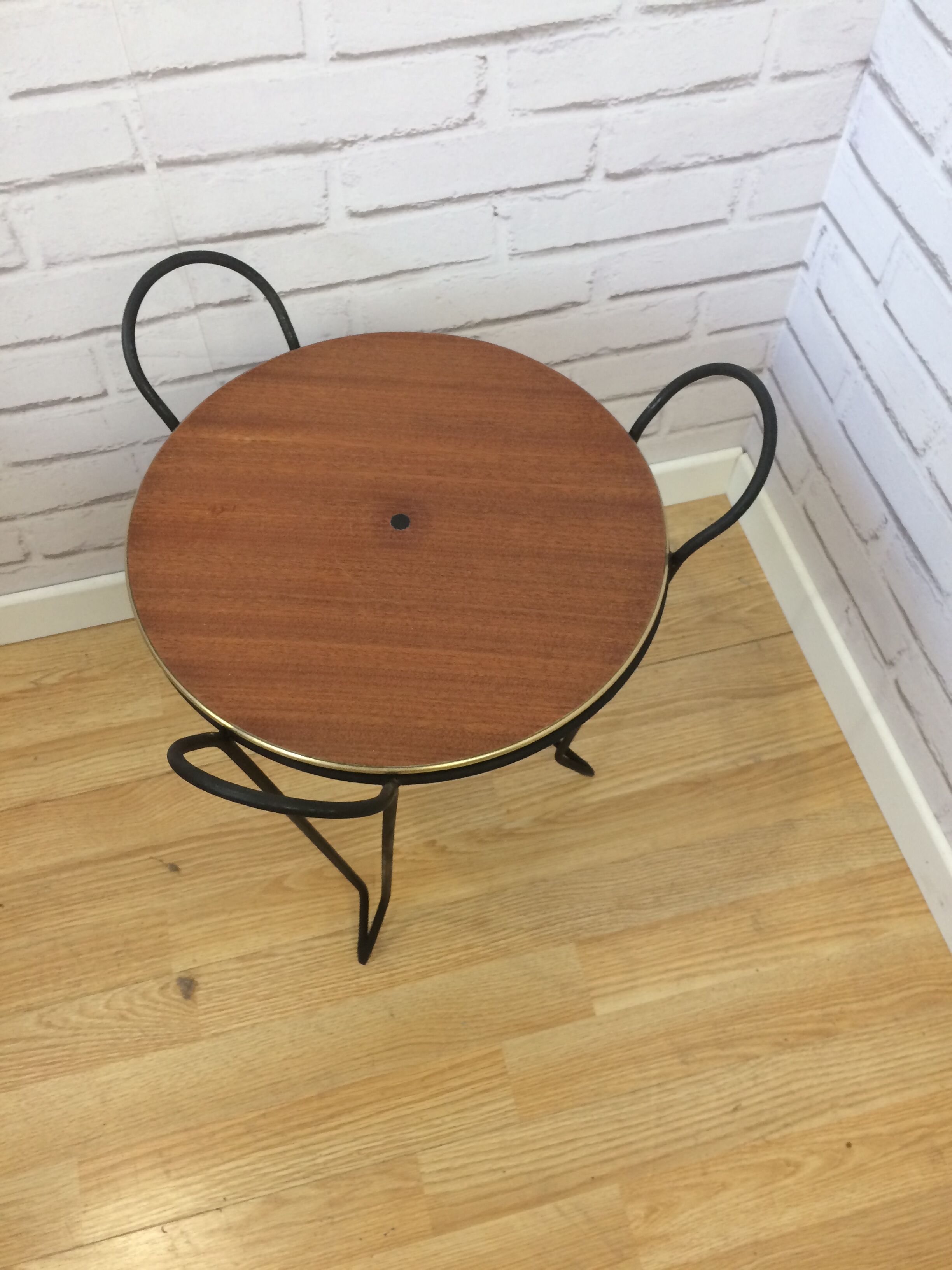 Round side table