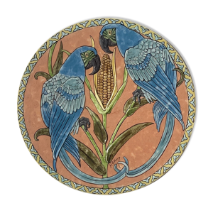 Plat art nouveau H Gillieron