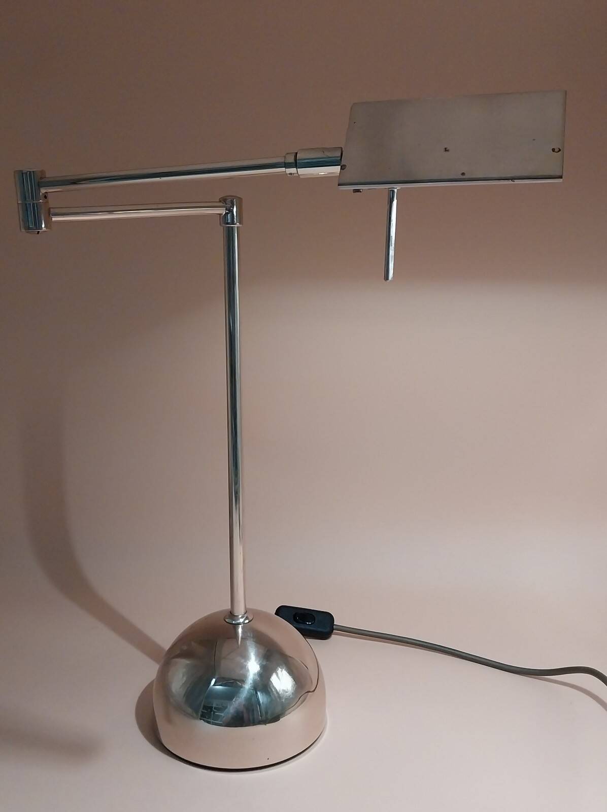 Lampe à bras pivotant en laiton Sölken Leuchten année 70