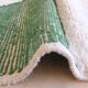 Contemporary White and Green Rug - 293 x 251 cm