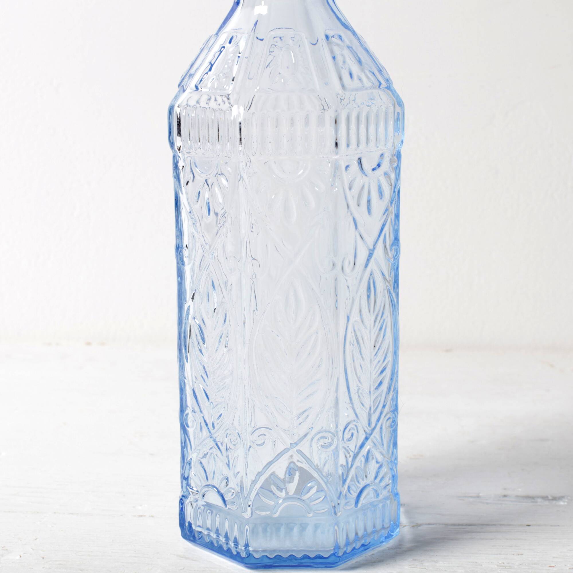 Vintage Light Blue Bottle / Country Home Fiesole Bottle 720ml / Bormioli