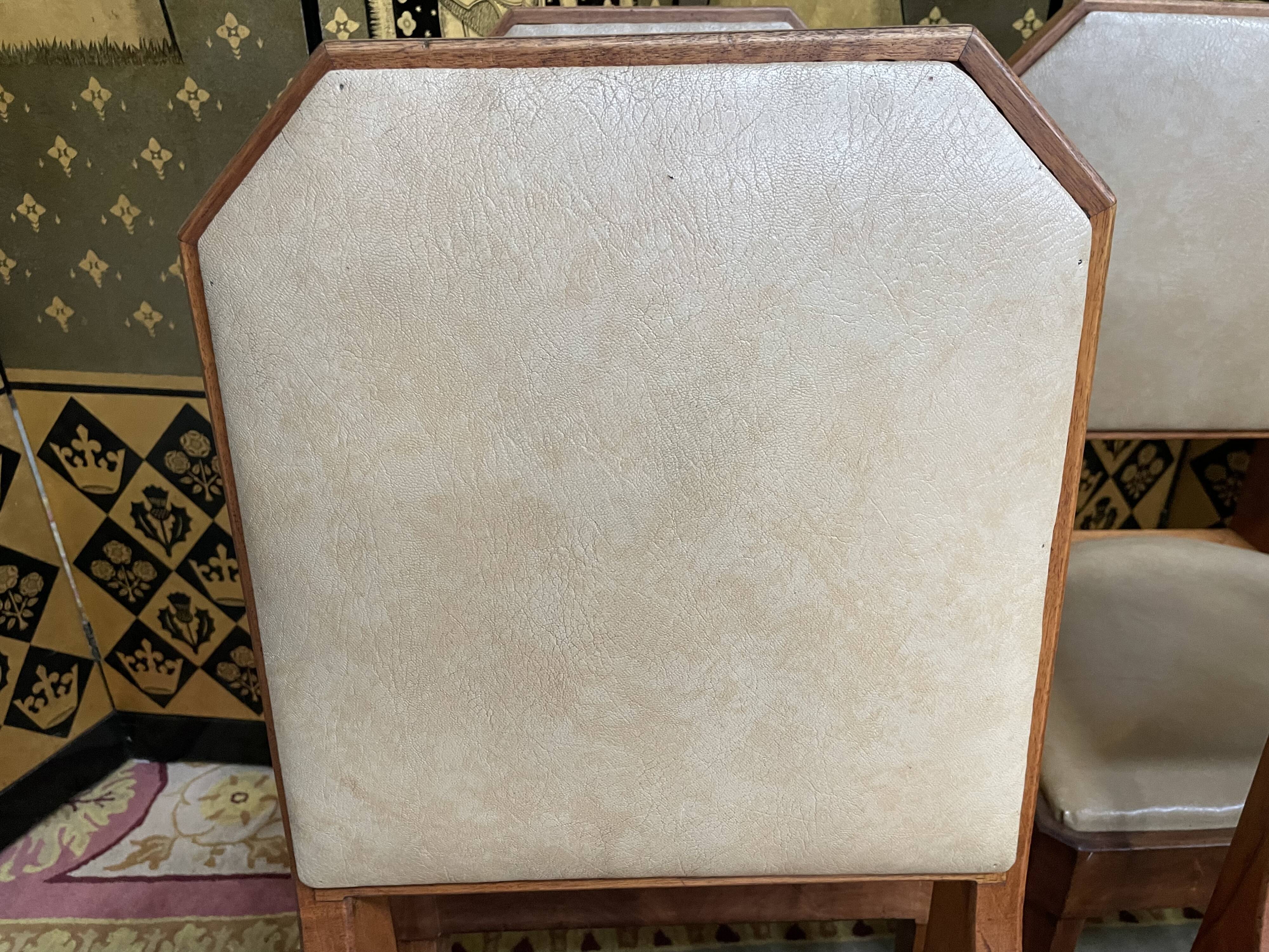 Suite of 6 restored Art Deco period chairs