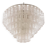 Italian Murano glass chandelier attributed to Venini, 1970s