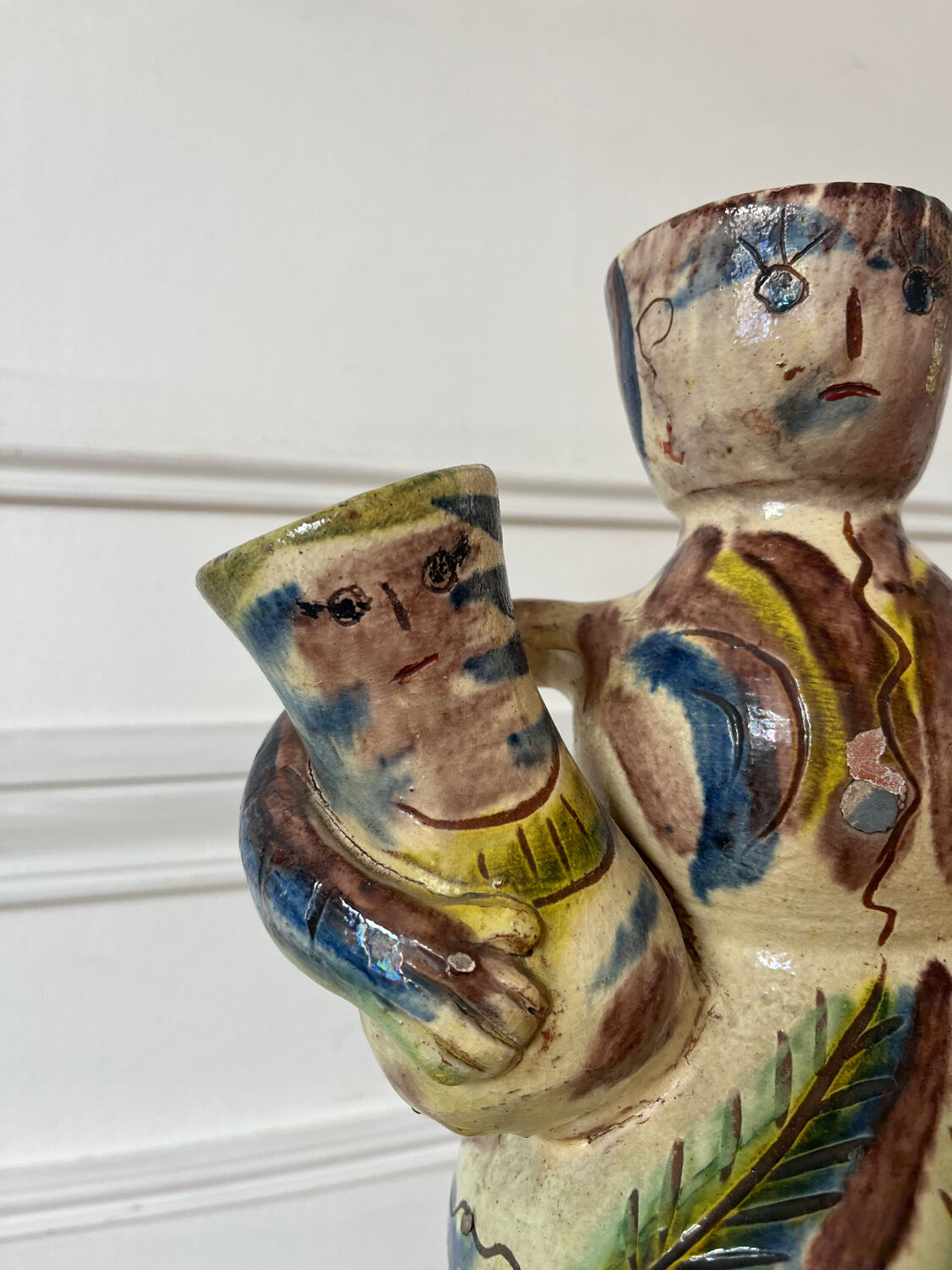 Anthropomorphic ceramic vase