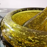 Vintage mortar and pestle from the glassworks of Biot 70s